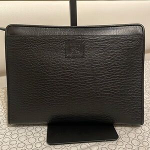 Burberrys Leather Clutch Bag